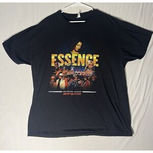 2022 Essence Music Festival New Orleans LA T Shirt Men's XL Black Short Sleeve